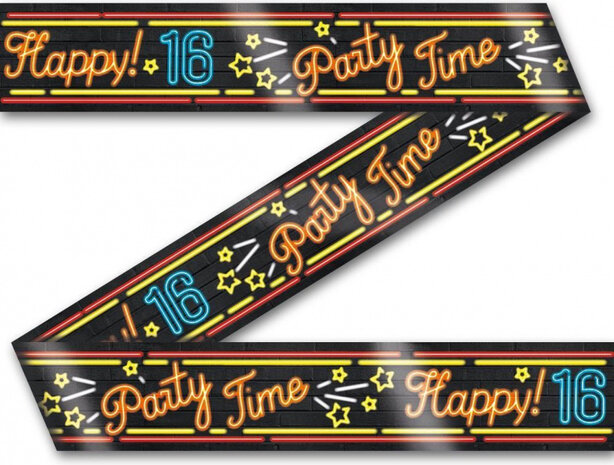 markeerlint Happy 16 zwart 12 meter