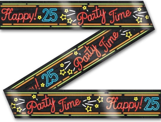 markeerlint Happy 25 zwart 12 meter