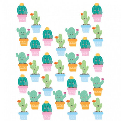 uitdeelzakjes cactus junior papier 6 stuks