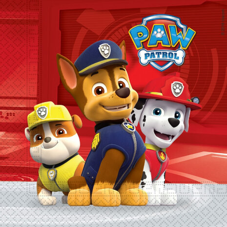 servetten Paw Patrol 33 cm papier 20 stuks