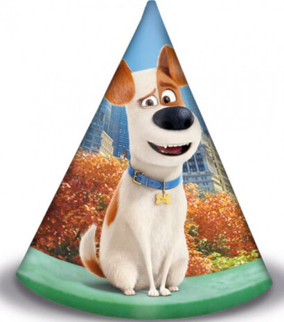 feesthoed secret life pets junior 15 cm karton 6 stuks