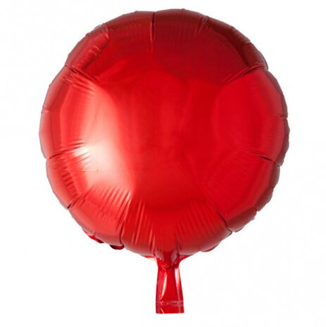 folieballon 45 cm rood