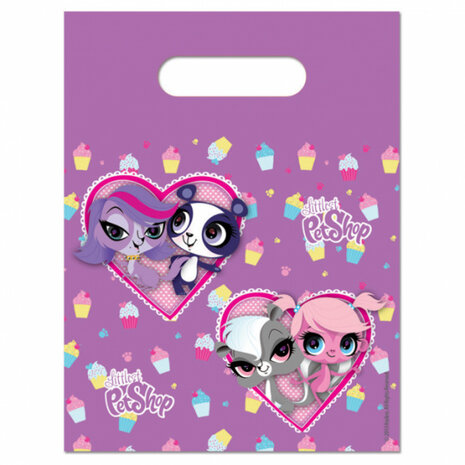 uitdeelzakjes Littlest Pet Shop 28,5 x 17,5 cm 6 stuks