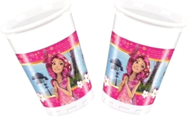 feestbekers Mia &amp; Me 200 ml roze 8 stuks