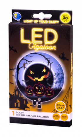 folieballon Gigaloon Scary led 62 cm