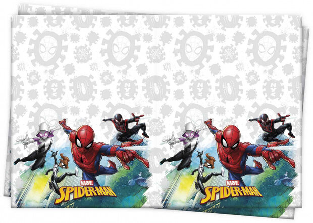 tafelkleed Spider-Man junior 120 x 180 cm wit/grijs