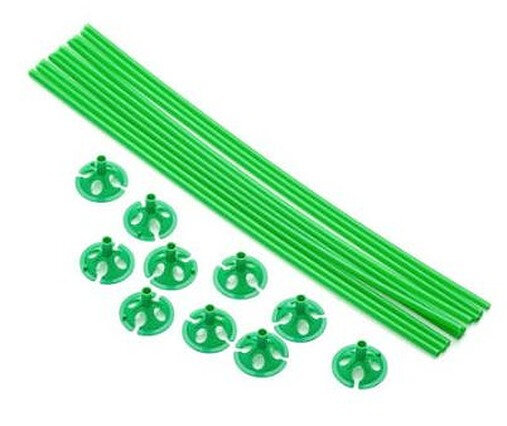 ballonhouders 40 cm groen 10 stuks