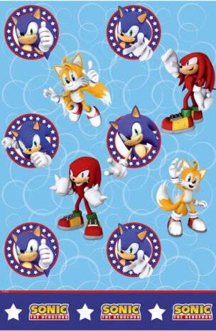 tafelkleed Sonic junior 120 x 180 cm blauw