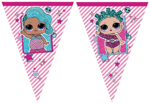 slinger L.O.L. Glitterati 230 x 40 cm roze