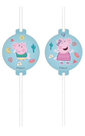 rietjes Peppa Pig junior FSC papier wit/blauw 4 stuks
