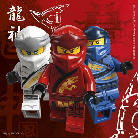 feestservetten Ninjago 33 x 33 cm FSC papier 20 stuks
