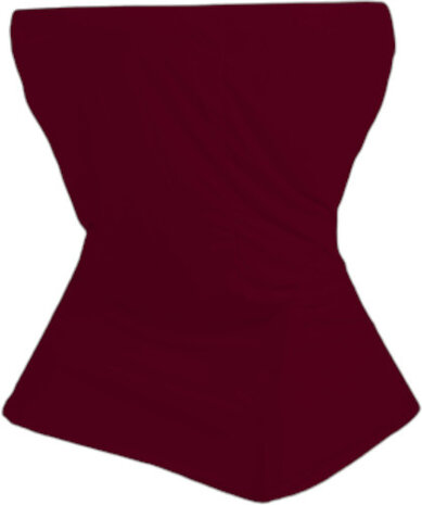 statafelrok 80 x 115 polyester bordeauxrood