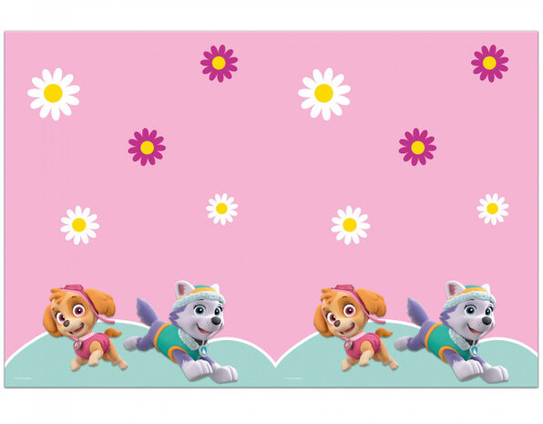 tafelkleed Paw Patrol junior 120 x 180 cm roze/groen