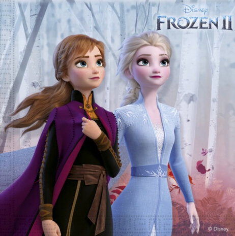 servetten Frozen II junior 33 x 33 cm papier 20 stuks