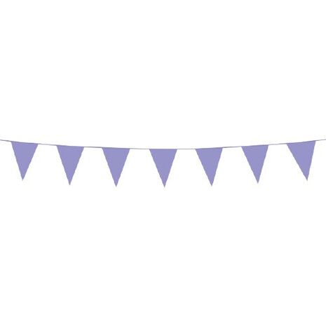 vlaggenlijn 3 meter 10 x 15 cm polyetheen paars
