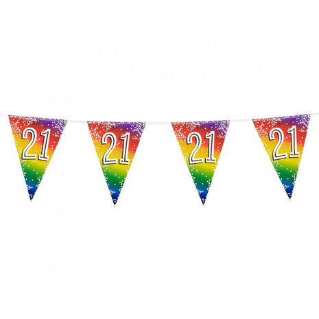 vlaggenlijn &#039;21&#039; 6 meter folie