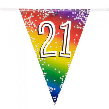 vlaggenlijn &#039;21&#039; 6 meter folie