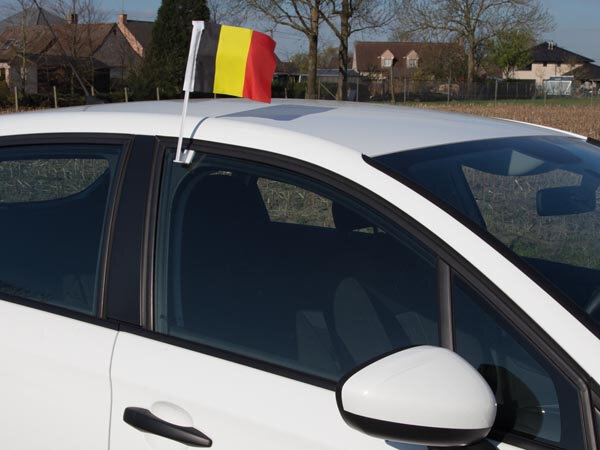 supporterskit Belgi&euml; polyester zwart/geel/rood 4-delig