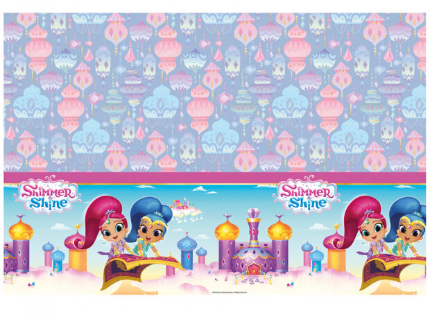 tafelkleed Shimmer &amp; Shine junior 180 x 120 cm roze