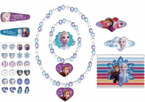 haaraccessoires Frozen meisjes paars 30-delig