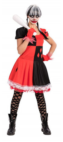 verkleedjurk horrorclown dames polyester mt S/M
