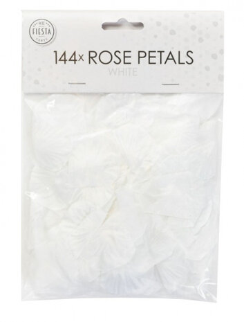 rozenblaadjes 4 x 4 cm polyester wit 144 stuks