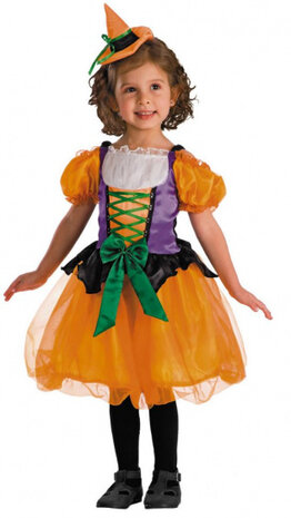 verkleedjurk Alfea Heks polyester oranje one-size