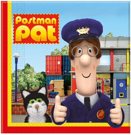 servetten Postman Pat 16,5 x 16,5 cm papier 20 stuks