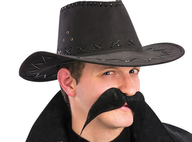 countryhoed imitatieleer donkerbruin one-size