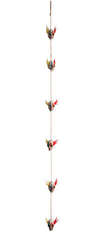 hangdecoratie horrorclowns 180 cm sisal