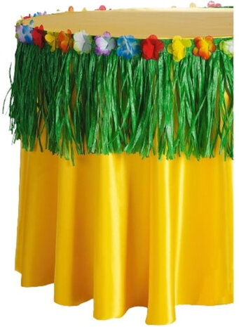 tafelrok hawaii 270 x 30 cm polyester groen