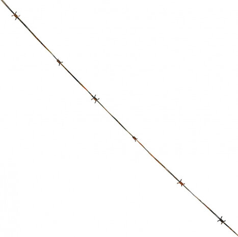 slinger prikkeldraad 200 cm bruin/zwart