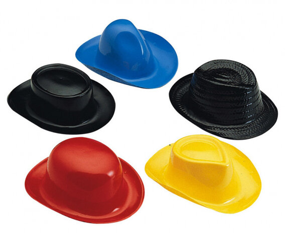 feesthoedjes junior synthetisch multicolor 24 stuks