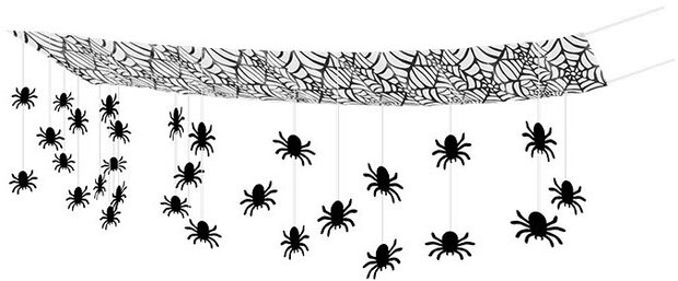 decoratienet 3 meter zwart
