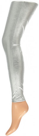 partylegging Shine dames latex zilver maat S/M