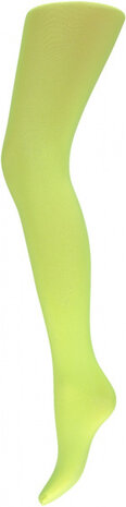 partypanty dames nylon fluorgeel maat L/XL