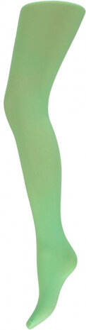 partypanty dames nylon fluorgroen maat S/M