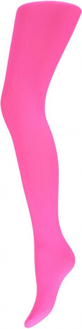 partypanty 60 Denier dames nylon fluorroze maat L/XL