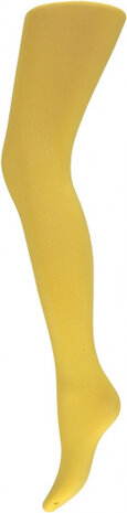 partypanty dames nylon geel maat S/M