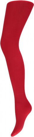 partypanty dames nylon rood maat L/XL