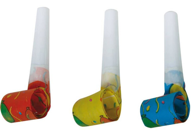 roltongen Feestje! junior 4 x 11 cm papier 6 stuks