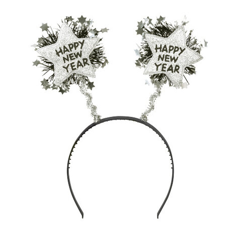 tiara Happy New Year dames zilver