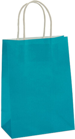 cadeautassen 15 x 8 x 29 cm papier blauw 3 stuks