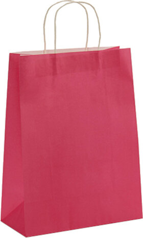 cadeautassen 25 x 11,5 x 42 cm papier roze 2 stuks