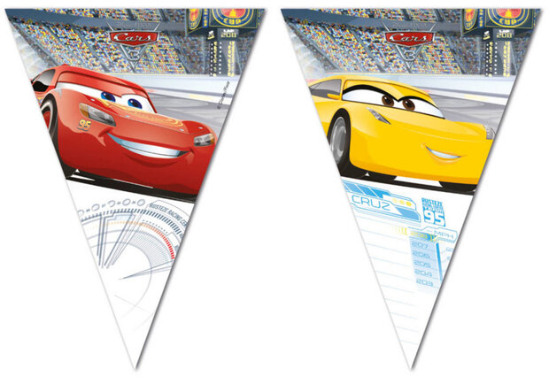 vlaggenlijn Cars 3 junior 2 meter rood/geel