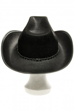 verkleedhoed Sheriff junior zwart one size