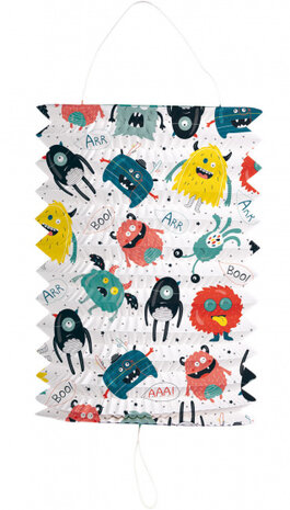 treklampion Monsters junior 16 cm papier wit
