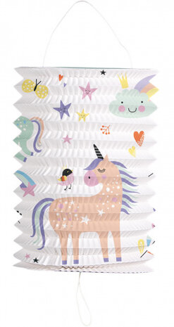 treklampion Eenhoorn junior 16 cm papier wit