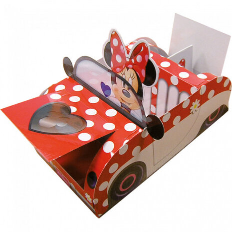 etensbakje Minnie Mouse 21 cm wegwerp papier rood