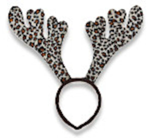 diadeem panter polyester wit/zwart one-size